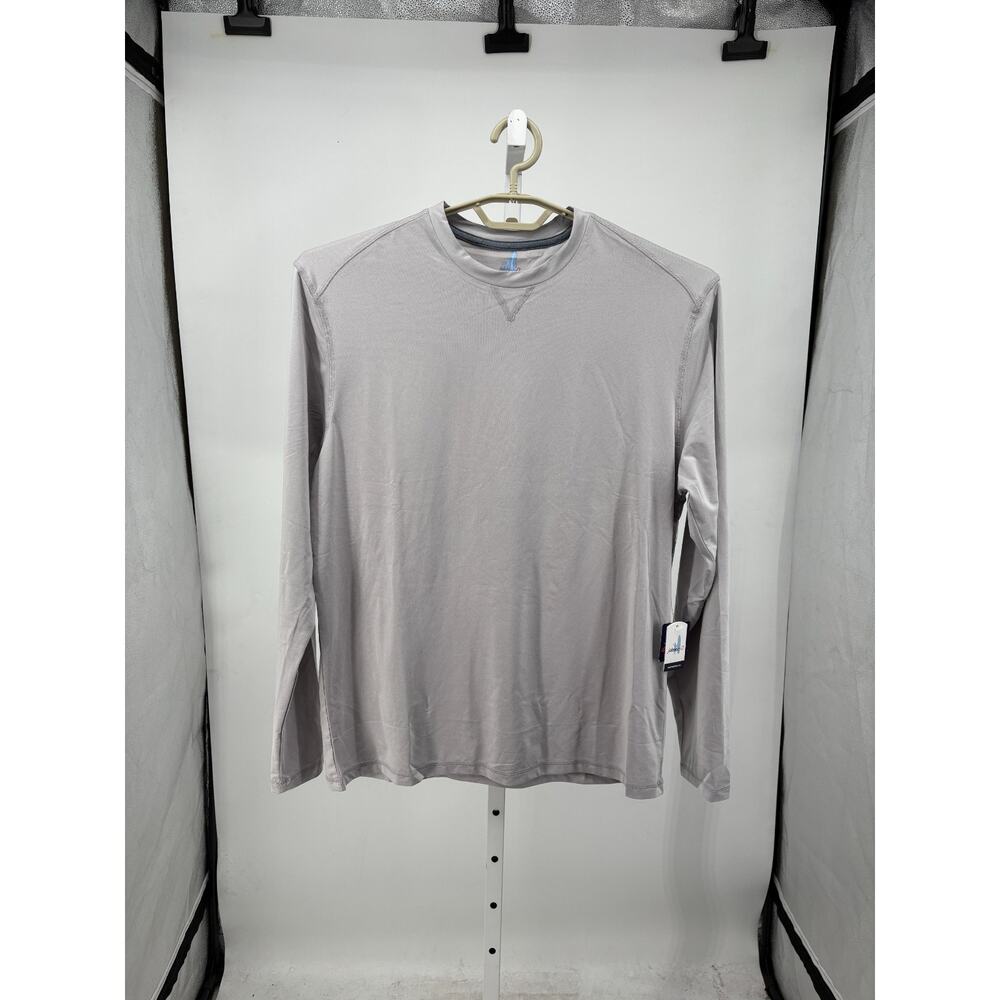 Johnnie-O Runner Long Sleeve Prep-Formance T- Shirt Mens M Quarry JMLT2650 NWT